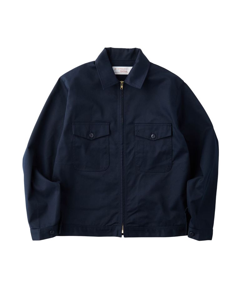 [JAPAN HERITAGE LINE] ZIP UP 2PK JACKET (BIO WASH) NAVY