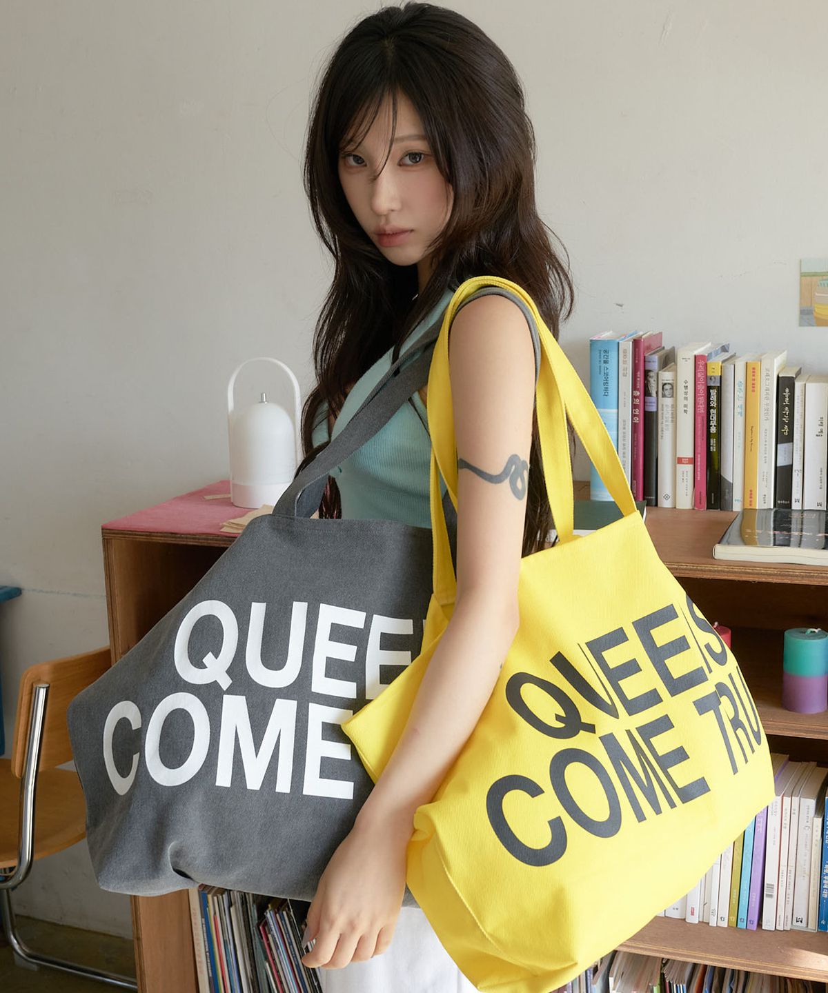 라티젠(LARTIGENT) QUEEN SHOULDER BAG(YELLOW)