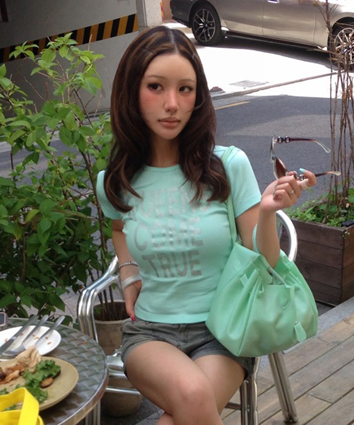 라티젠(LARTIGENT) QUEEN T-SHIRT(MINT)