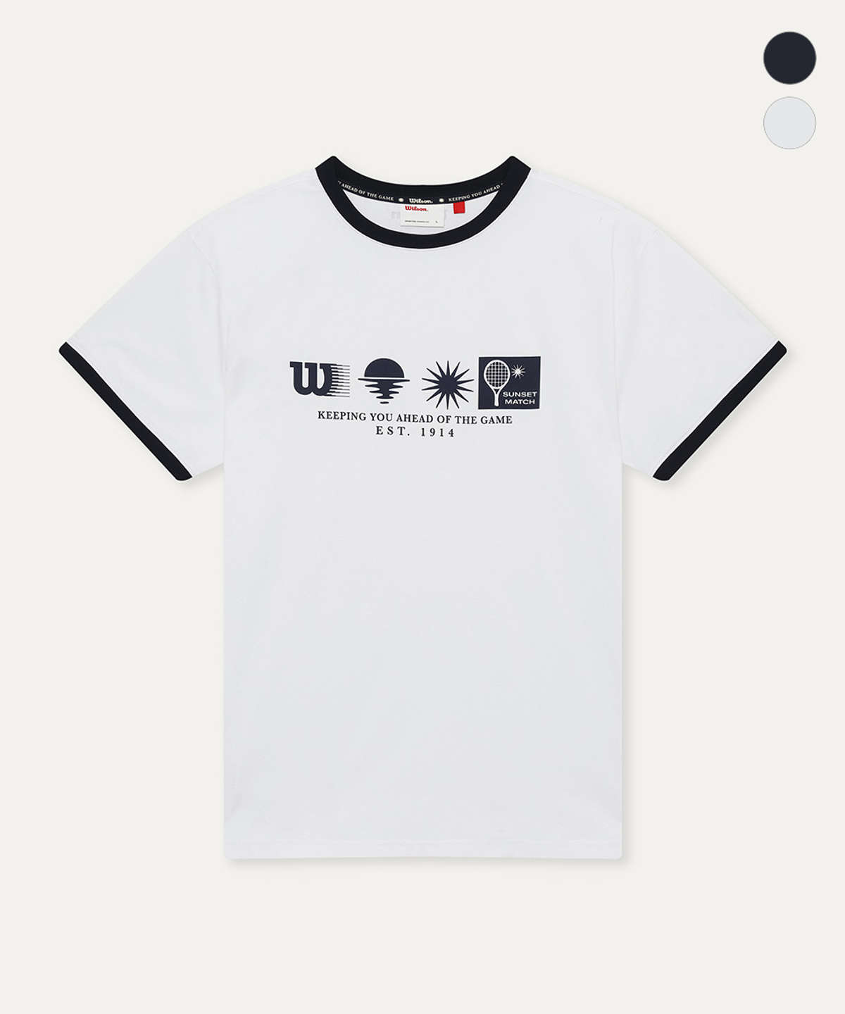 윌슨(WILSON) 선셋매치 썸머 래쉬 링거 티셔츠 (2color)