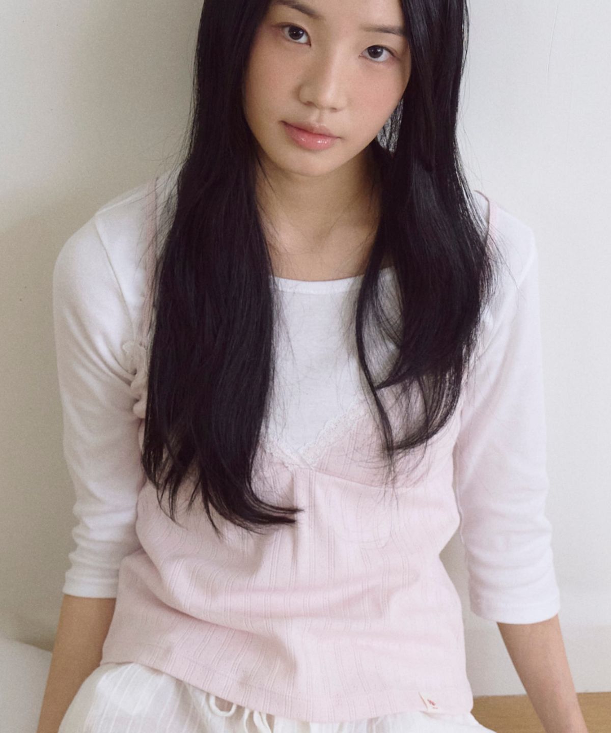 로긴 앤 로지(ROGIN N ROSIE) Race Cut-Out Sleeveless Baby pink