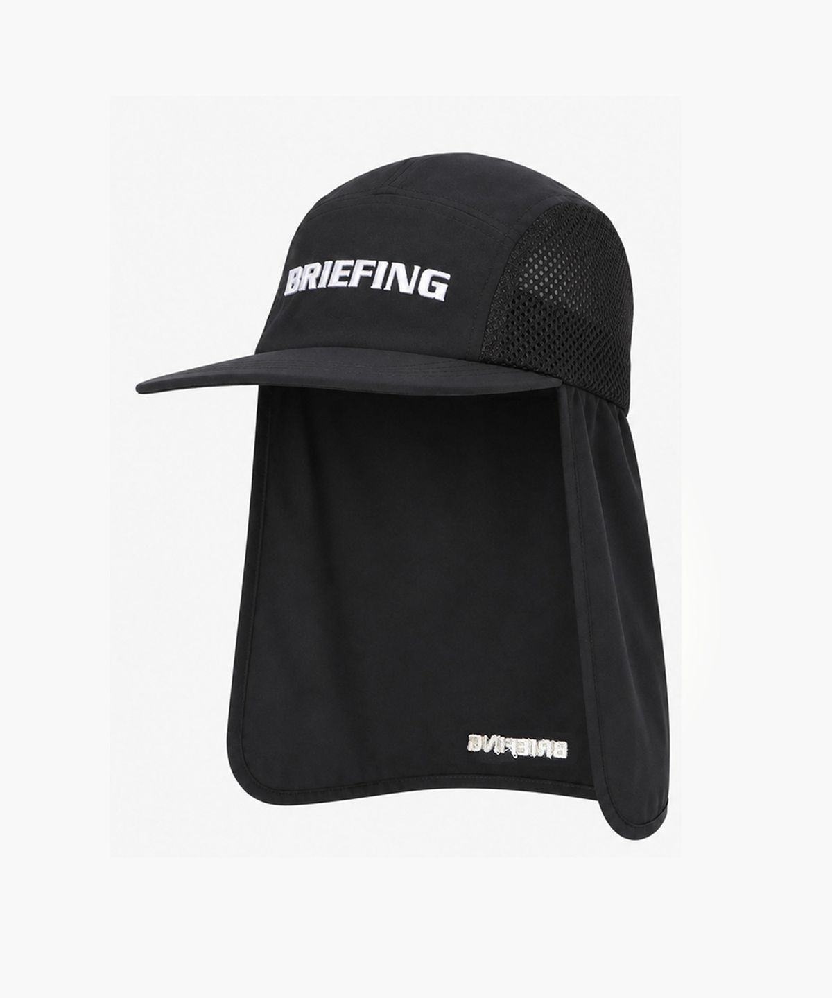 브리핑 골프(BRIEFING GOLF) 남자 쿨코어 선가드 사이드 메쉬 캡_블랙