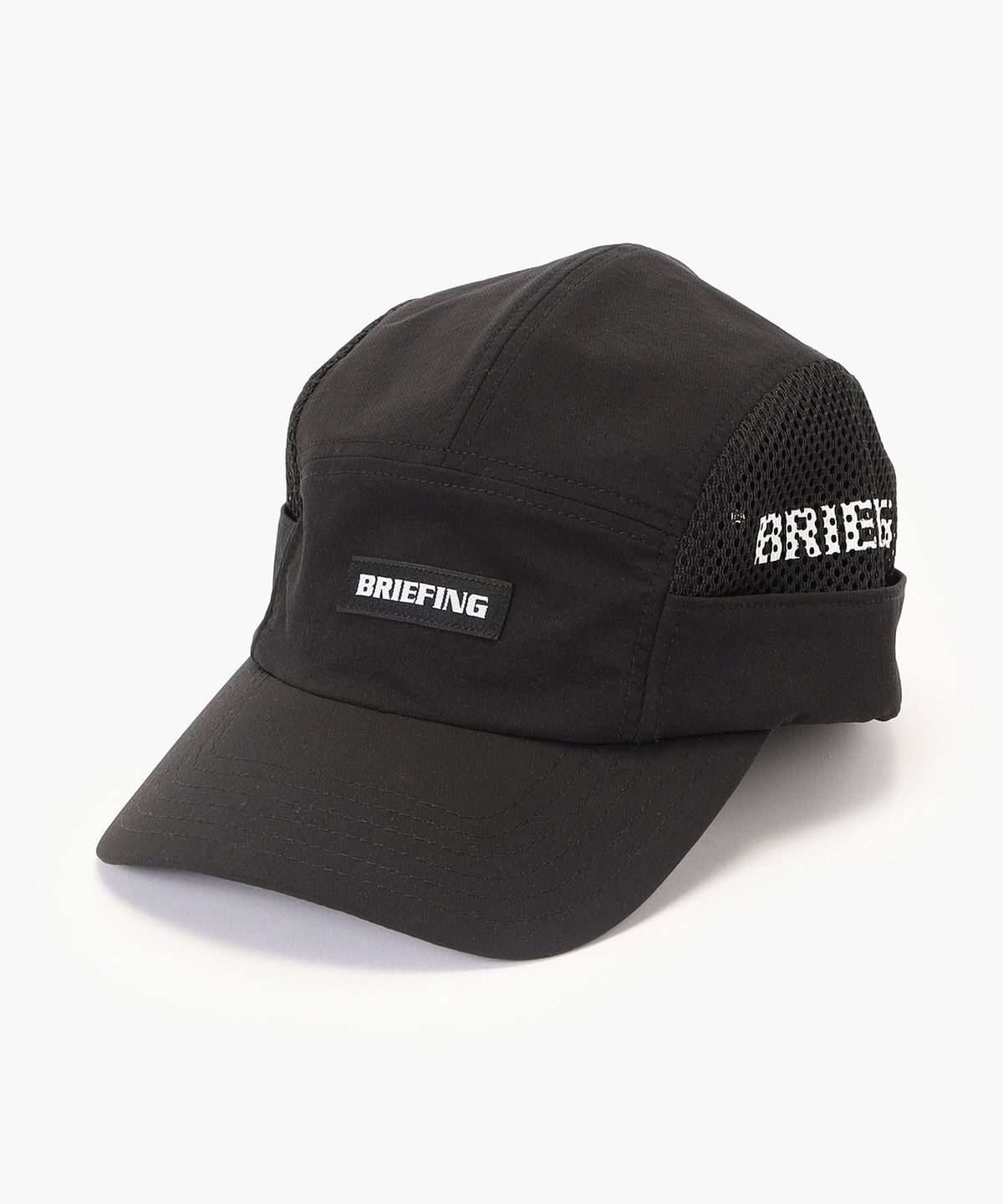 브리핑 골프(BRIEFING GOLF) 남자 코듀라 사이드 메쉬 캡_블랙
