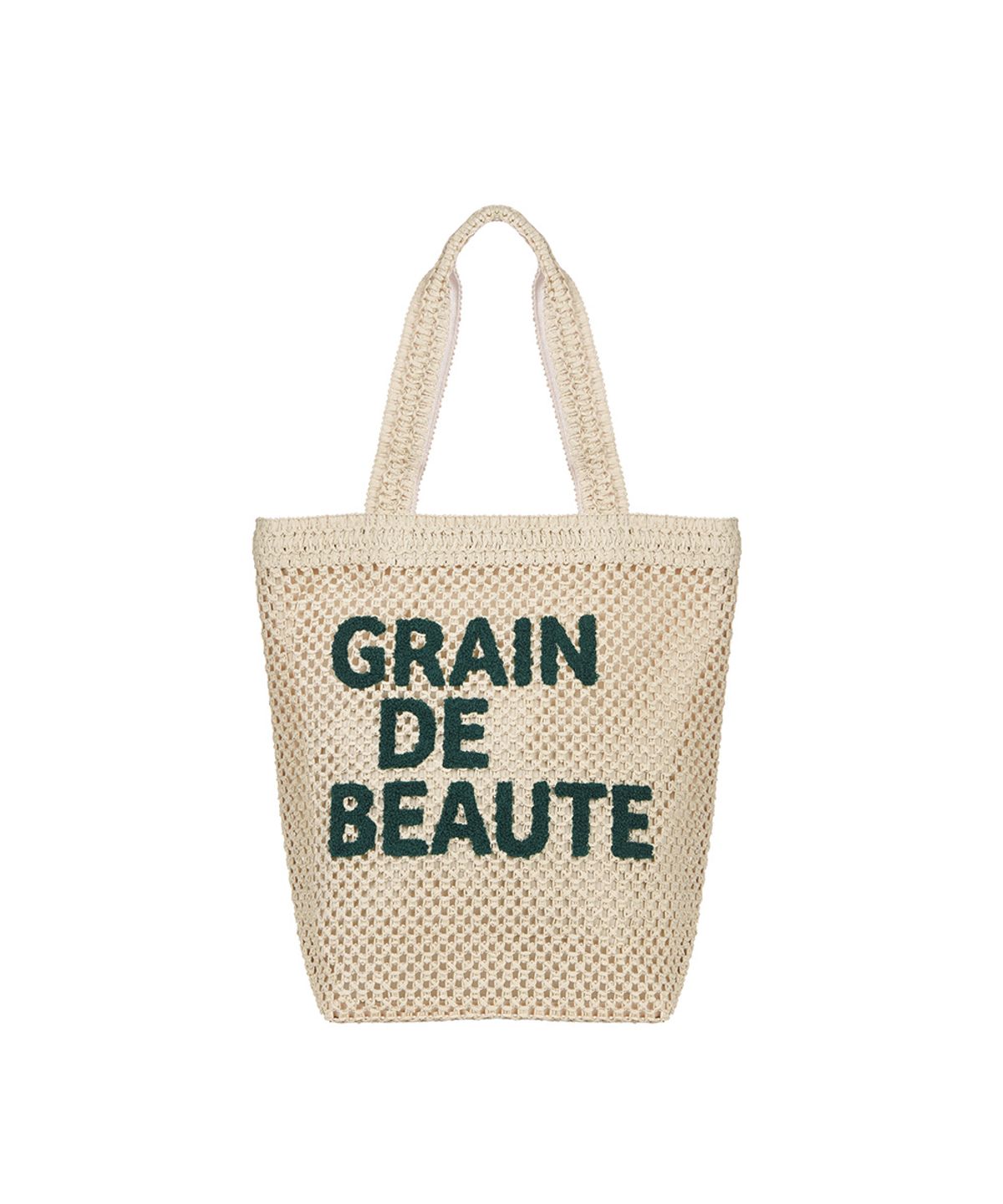 그랭드보떼(GRAIN DE BEAUTE) SIGNATURE LAFIA SHOULDER BAG [BEIGE]