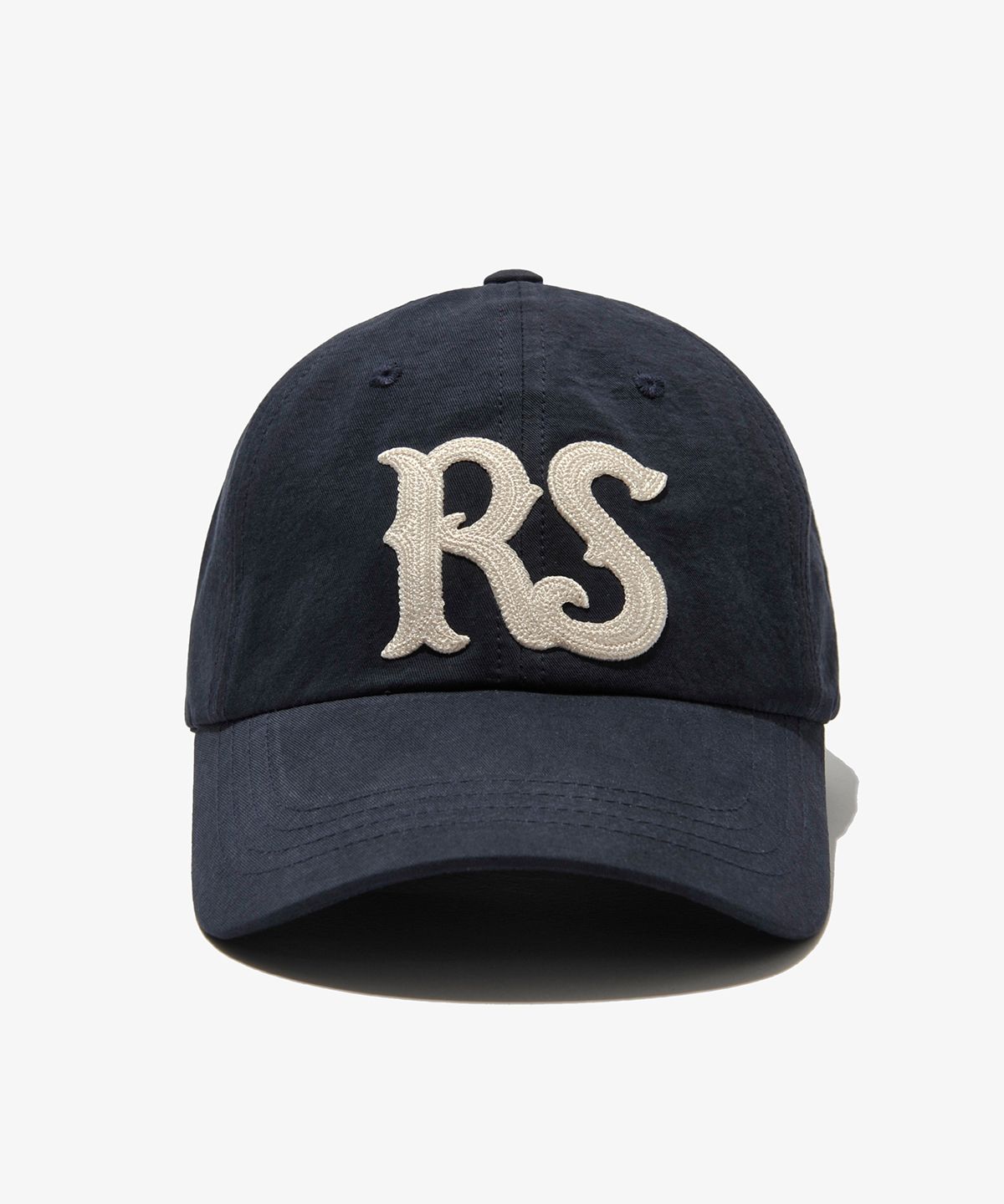 러스트앤스톤(RUSTANDSTONE) C_체인 스티치 볼캡 네이비_C_Chain Stitch Ball Cap Navy