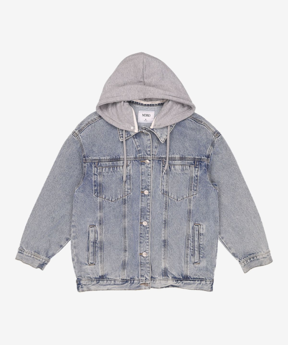 미쏘(MIXXO) 후드 데님 자켓 MIWJEC307J M