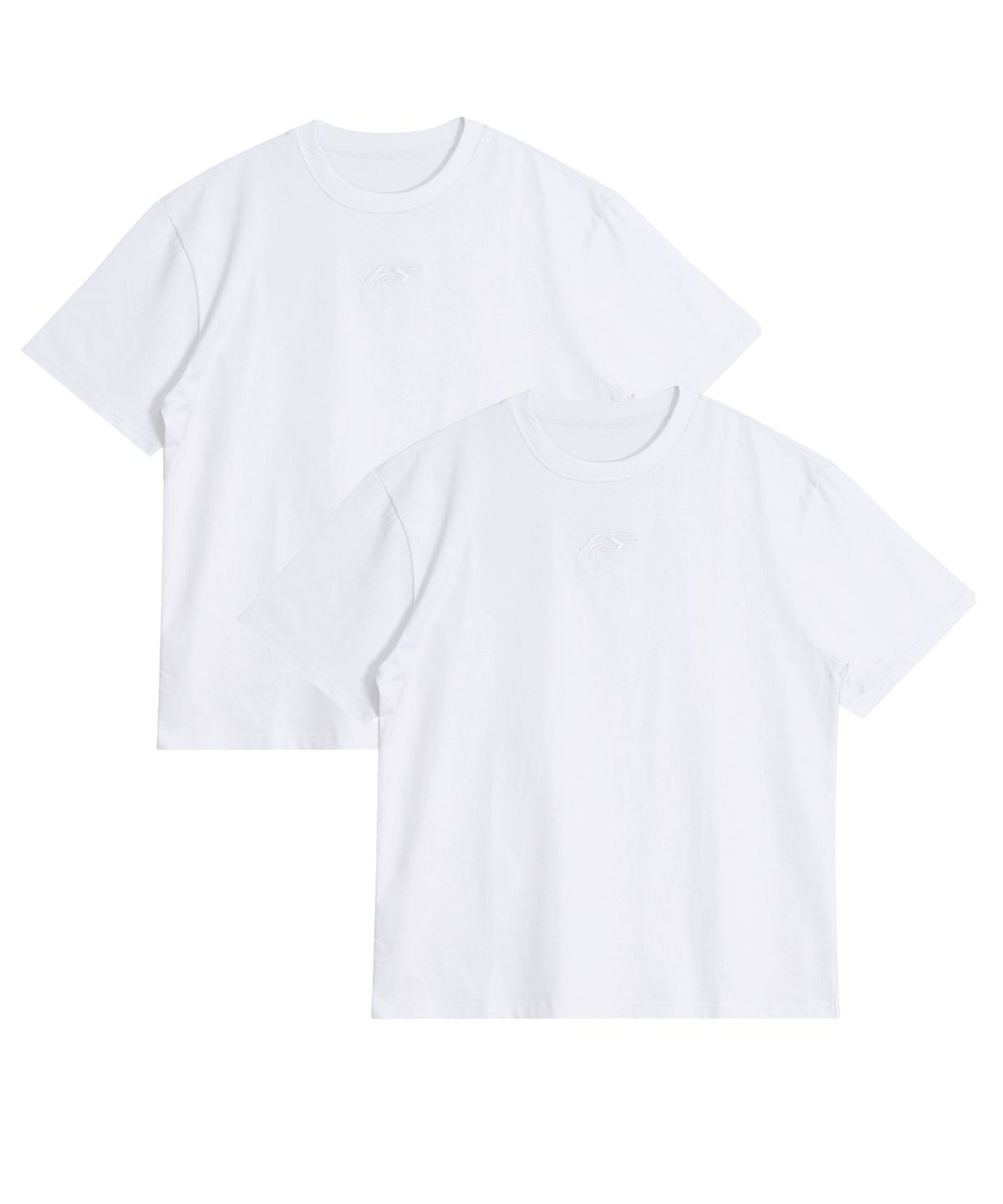 포스센스티브(FORCESENSITIVE) FS LOGO REGULAR FIT  T-SHIRT (WH) 2PACK