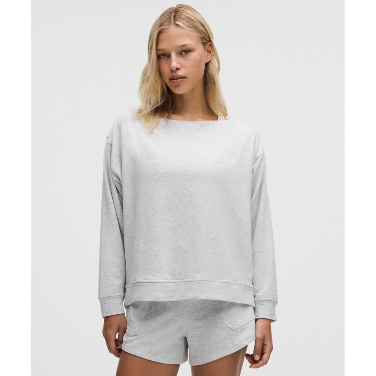 룰루레몬(LULULEMON) 비캄 오버사이즈드 보트넥 롱슬리브 셔츠  HCUG