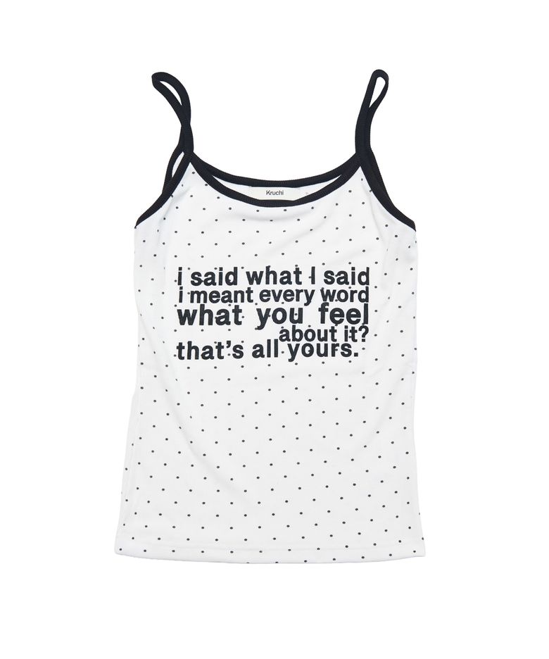 i said what I said  Sleeveless (WHITE)