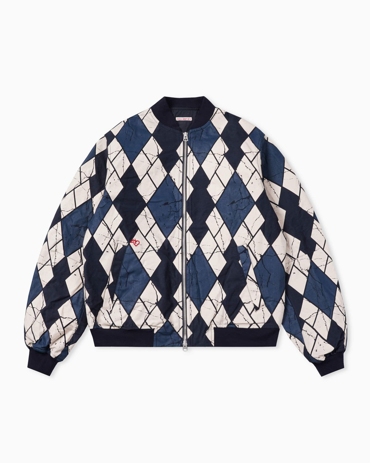 나밋마이포(NAH MEET MY 4) ARGYLE BOMBER JACKET
