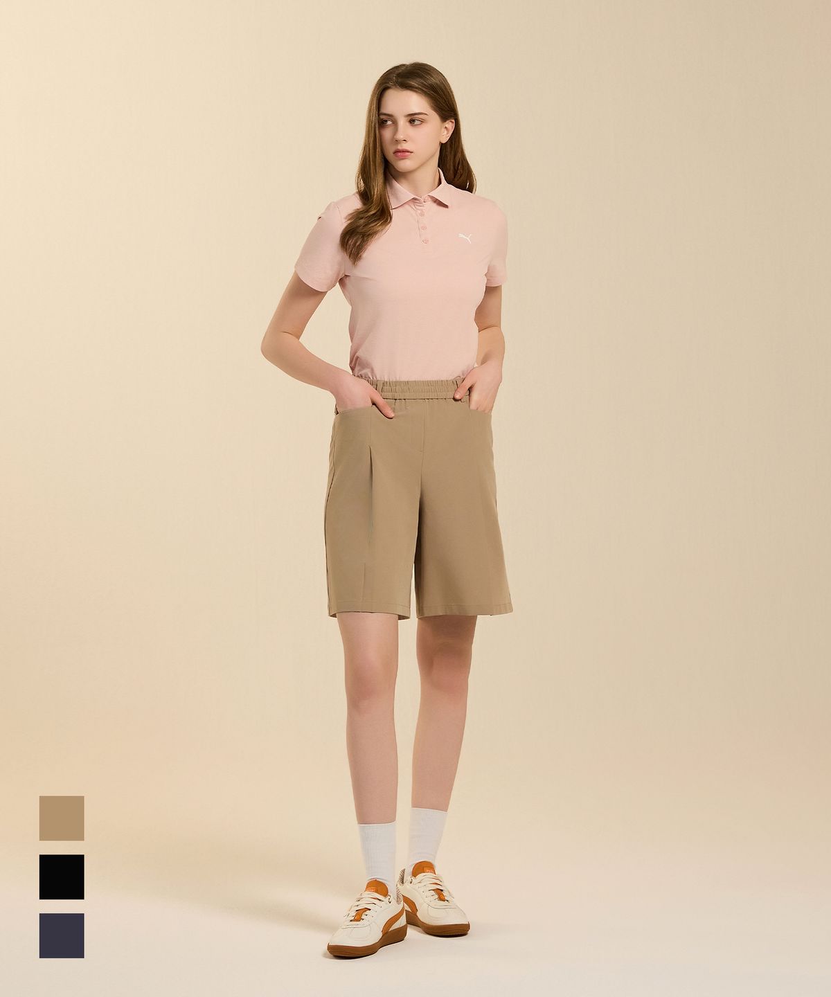 푸마 골프(PUMA GOLF) 액티브 스트레치 반바지 여성 3color