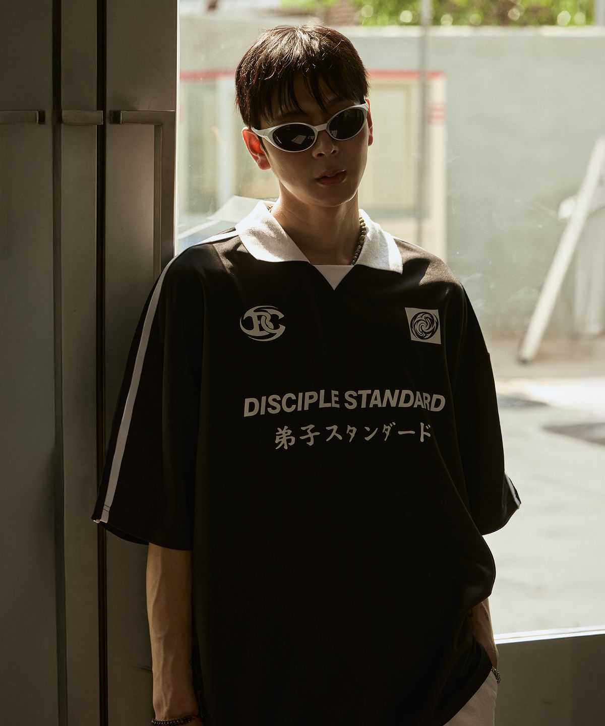 버닝카포네(BURNING CAPONE) BC 쿨링 디사이플 카라 반팔 티셔츠 (BLACK)