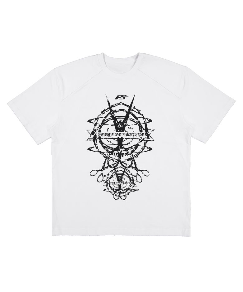 darkness scissors t-shirt (WH/BK)