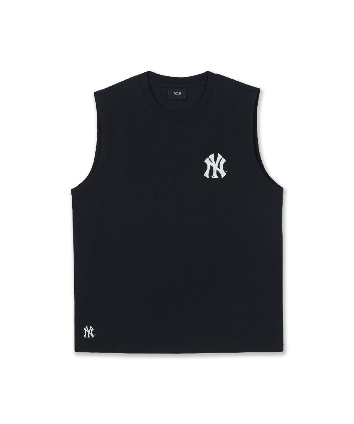 엠엘비(MLB) 베이직 스트릿 로고 나시 티셔츠 NY (Black)