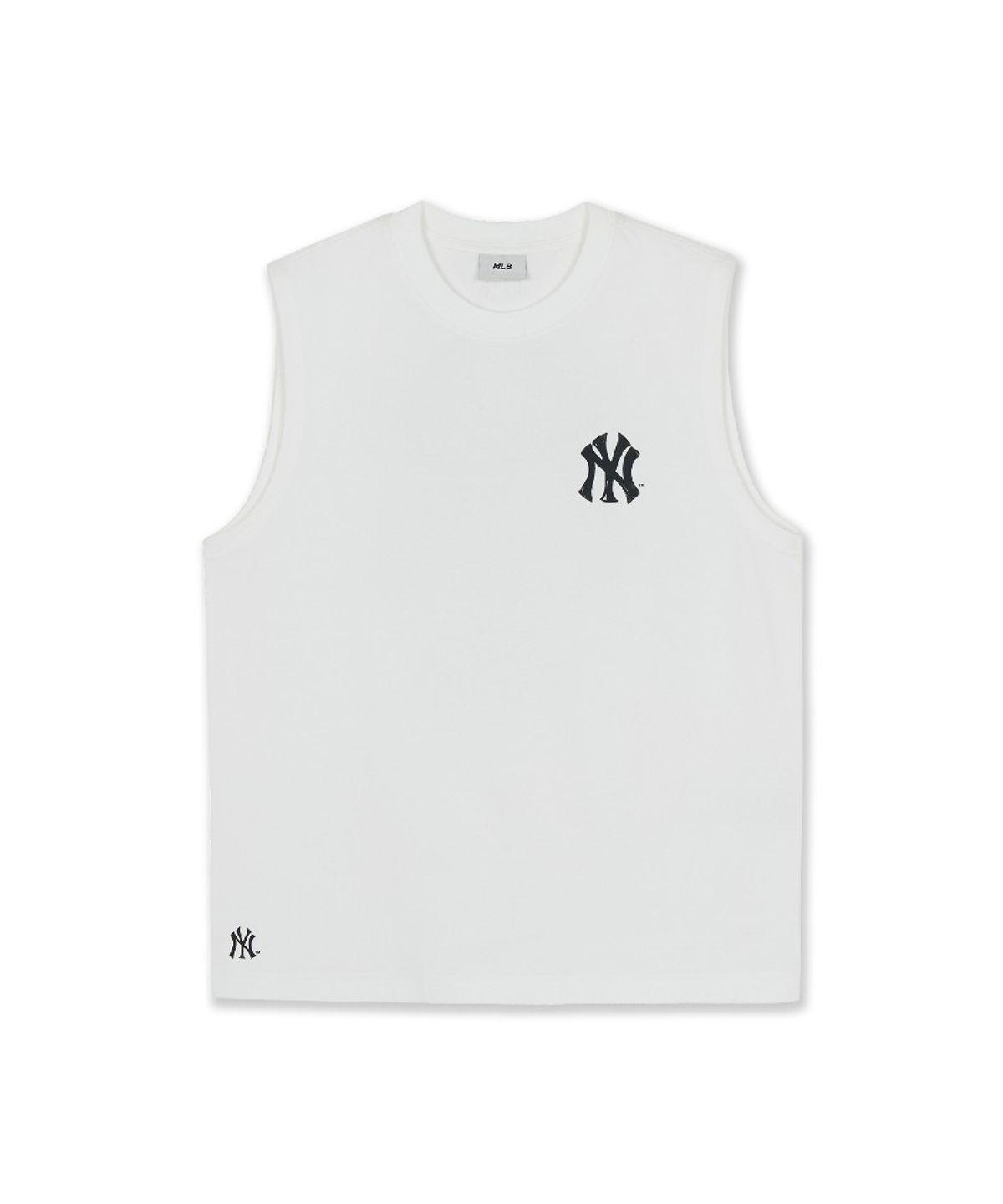 엠엘비(MLB) 베이직 스트릿 로고 나시 티셔츠 NY (White)