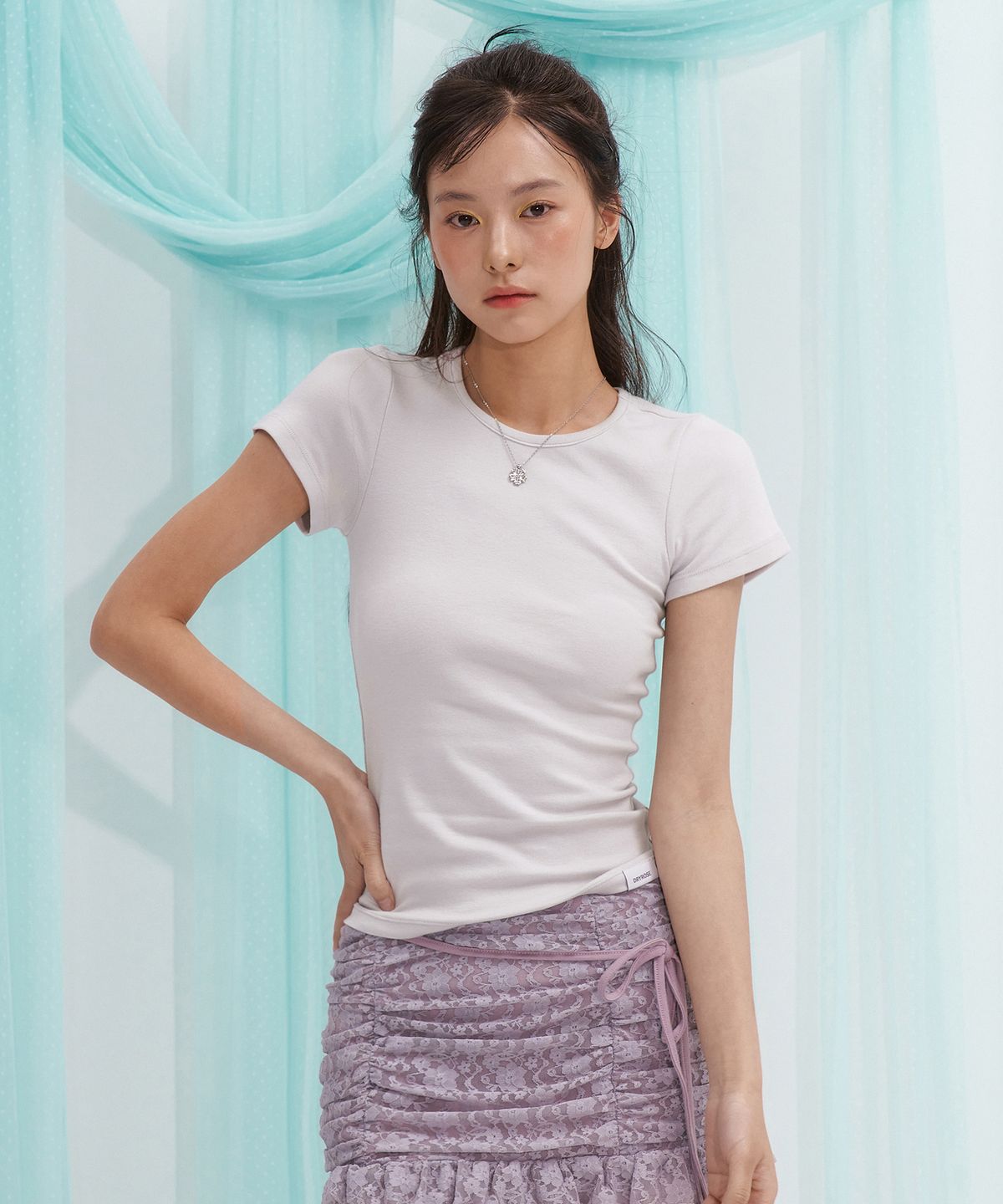 드라이로즈(DRYROSE) 소프트 모달 티 (그레이베이지)