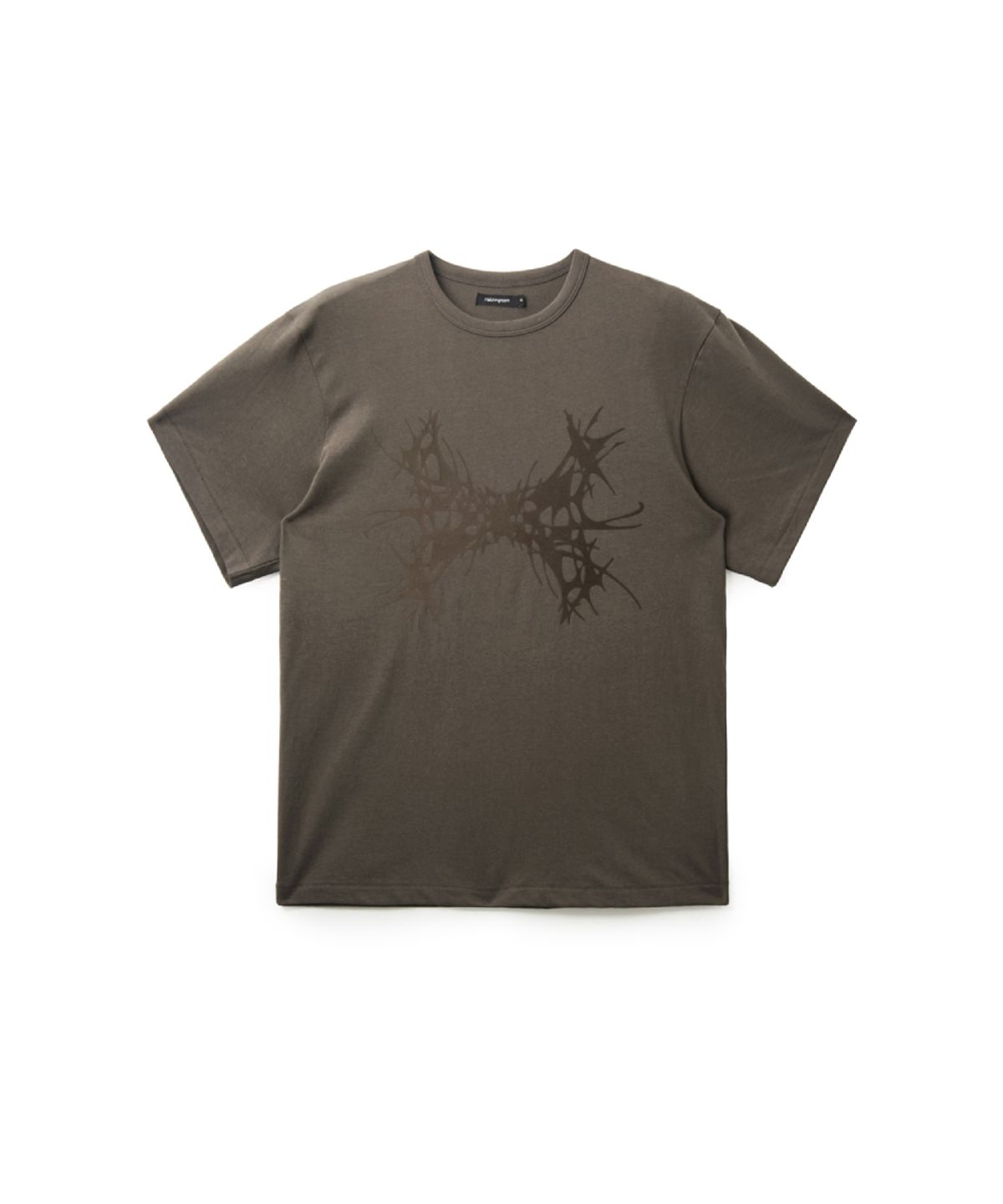 해칭룸(HATCHINGROOM) Abstract H Tee Mud Brown