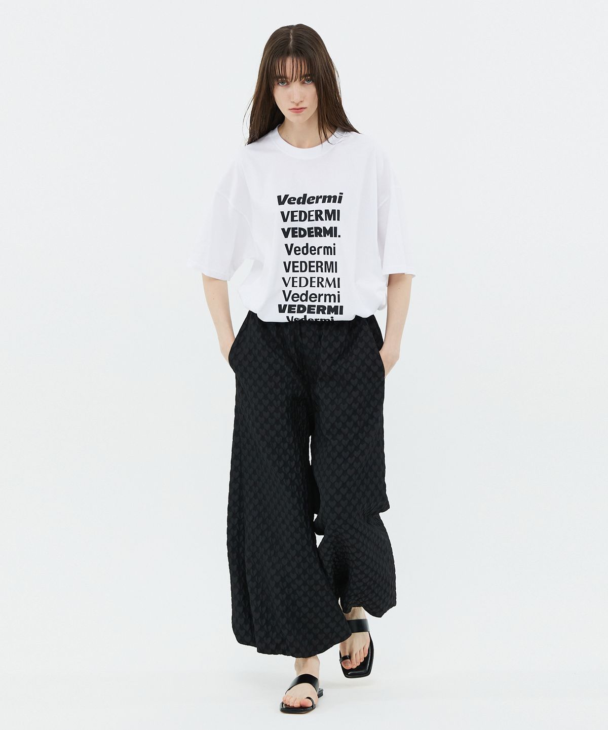 베데르미(VEDERMI) jacquard balloon pants