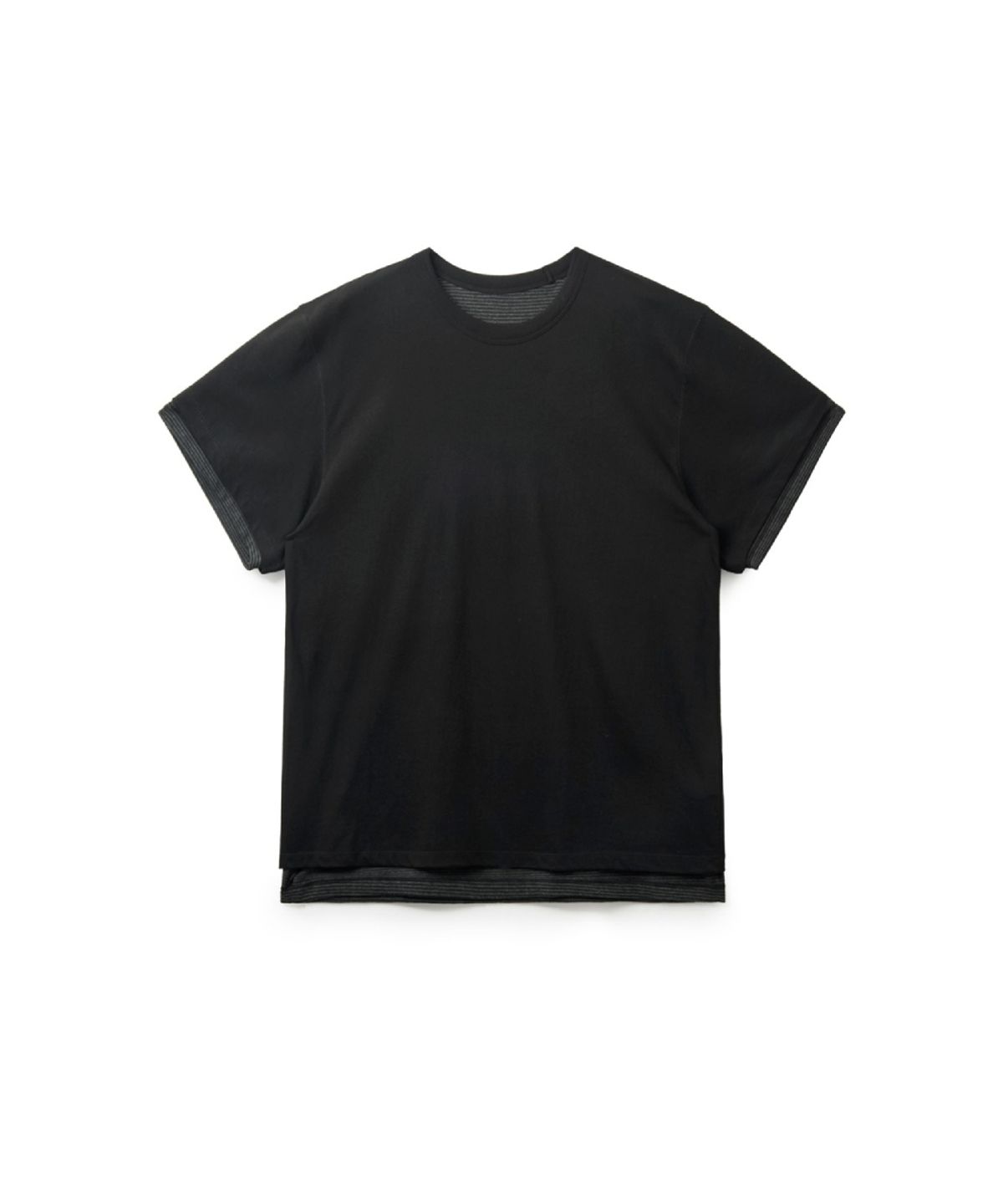 해칭룸(HATCHINGROOM) Two Face Tee 1/2 Black