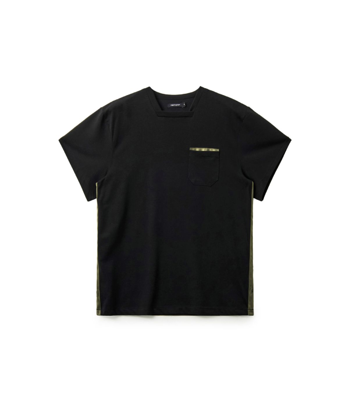 해칭룸(HATCHINGROOM) Square Neck Tee Black