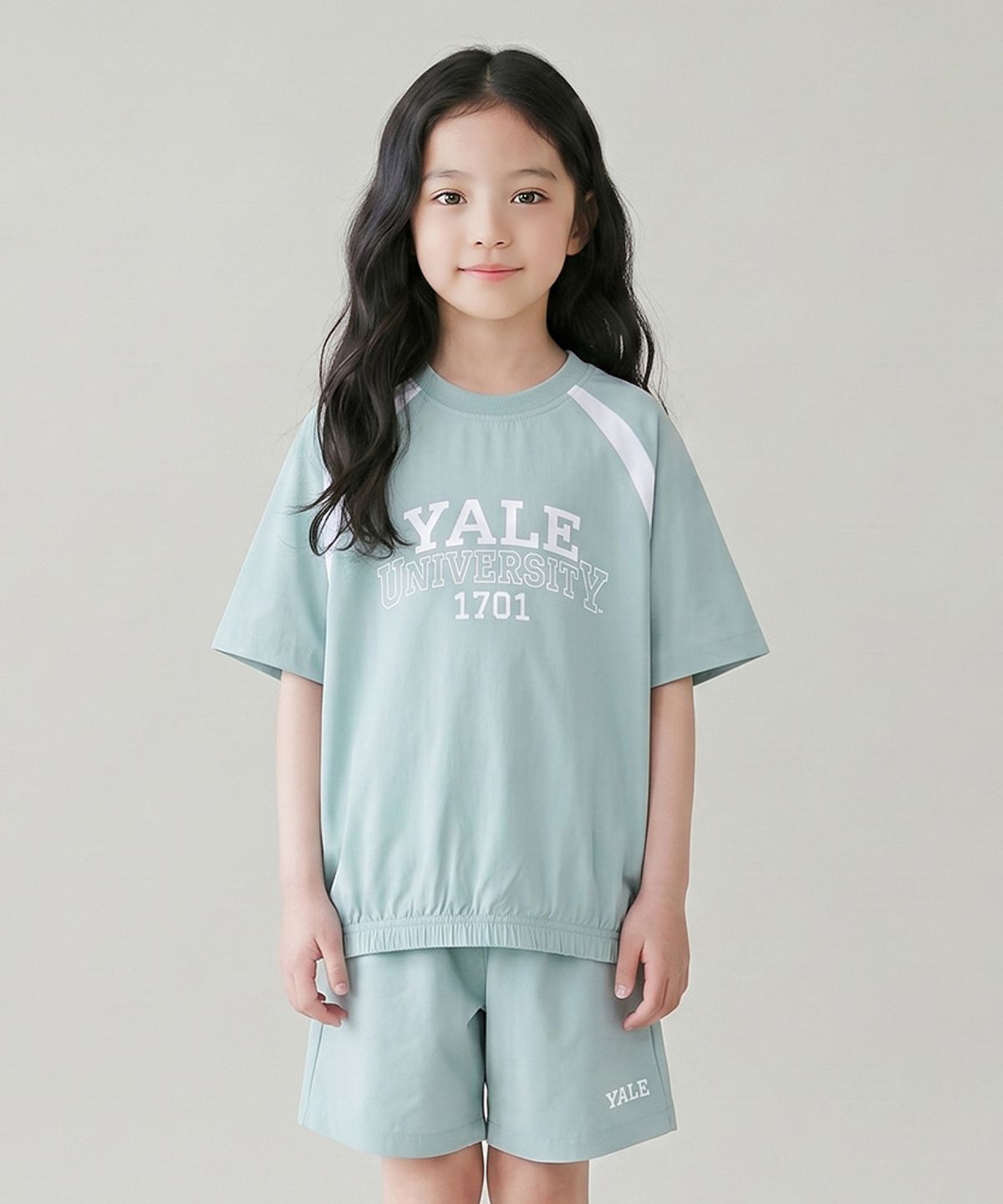예일키즈(YALE KIDS) 배색 포인트 우븐 상하세트 A6M017