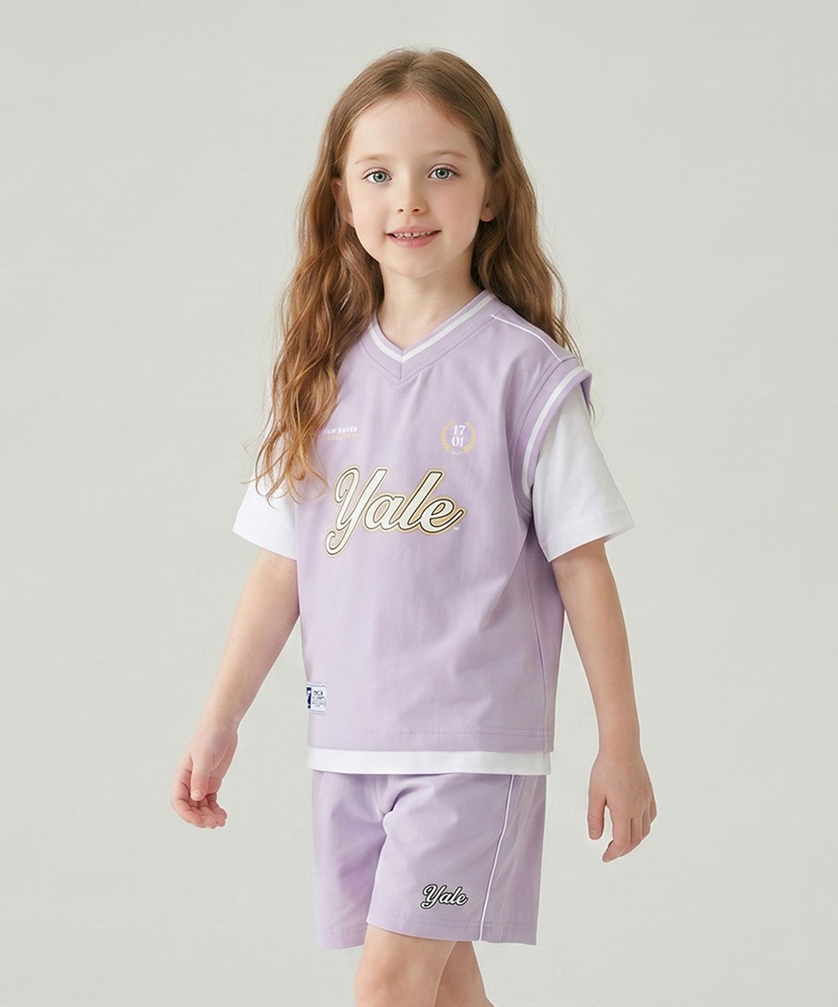 예일키즈(YALE KIDS) 스포티 브이넥 우븐 상하세트 A6M011
