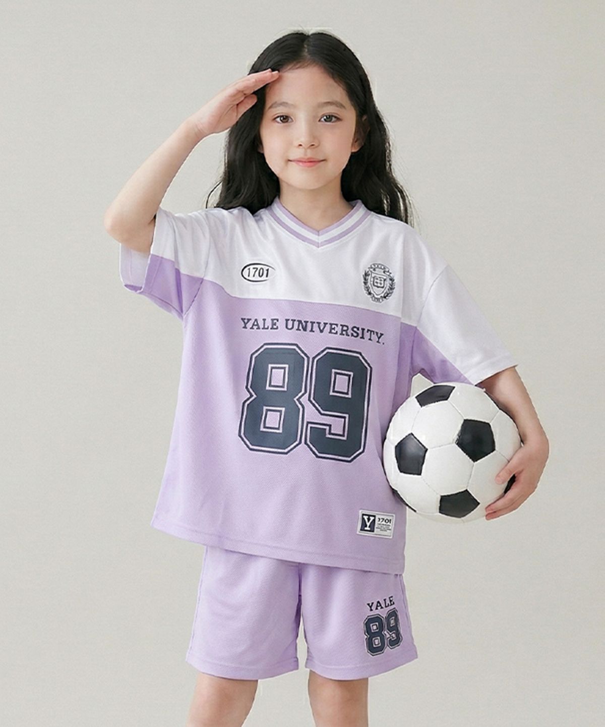 예일키즈(YALE KIDS) 매쉬 배색 상하세트 A6M009