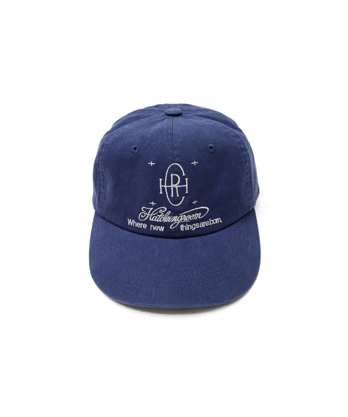해칭룸(HATCHINGROOM) Logo Cap Washed French Blue