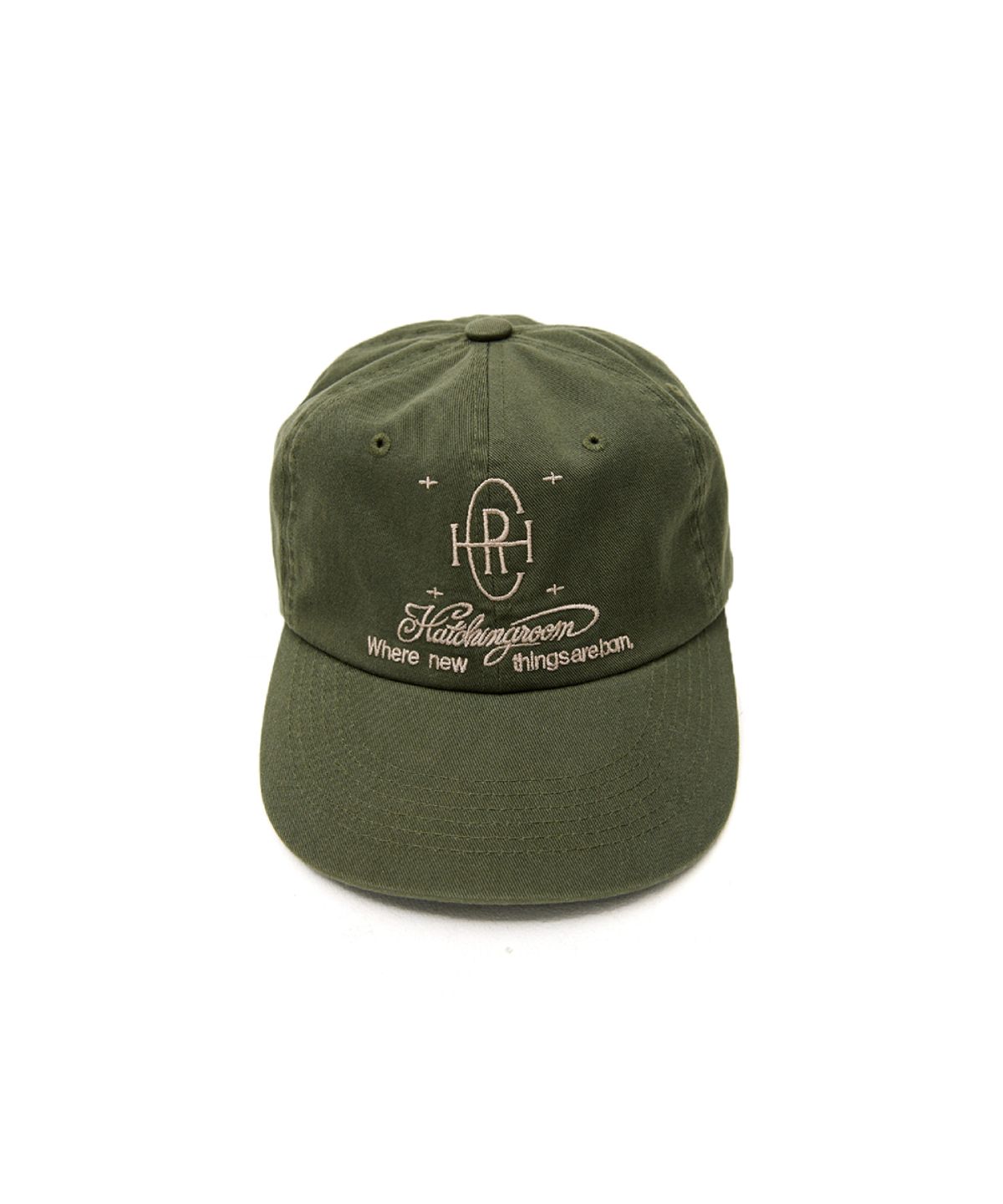 해칭룸(HATCHINGROOM) Logo Cap Washed Khaki