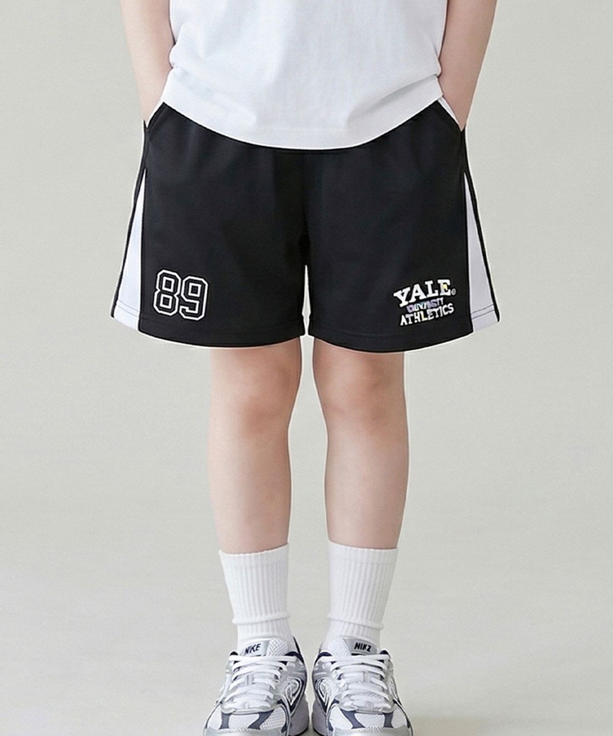 예일키즈(YALE KIDS) 컬러 포인트 매쉬 쇼츠 A6M007