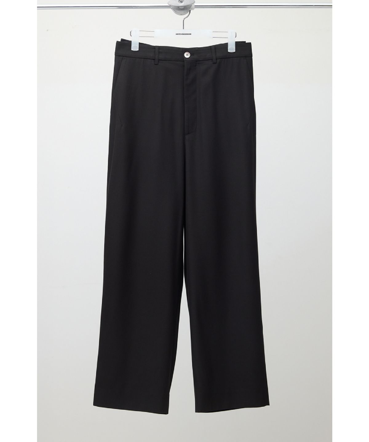 해칭룸(HATCHINGROOM) Contrast Trousers Black