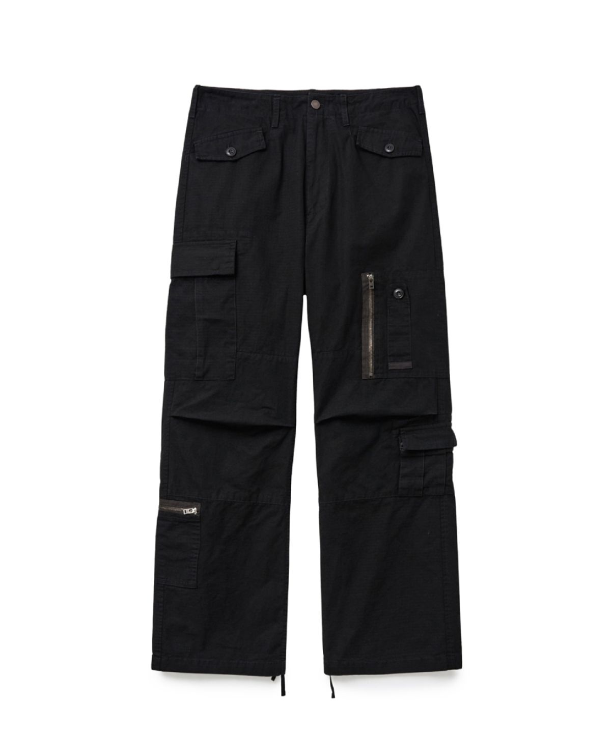 해칭룸(HATCHINGROOM) Multi Cargo Pants Black