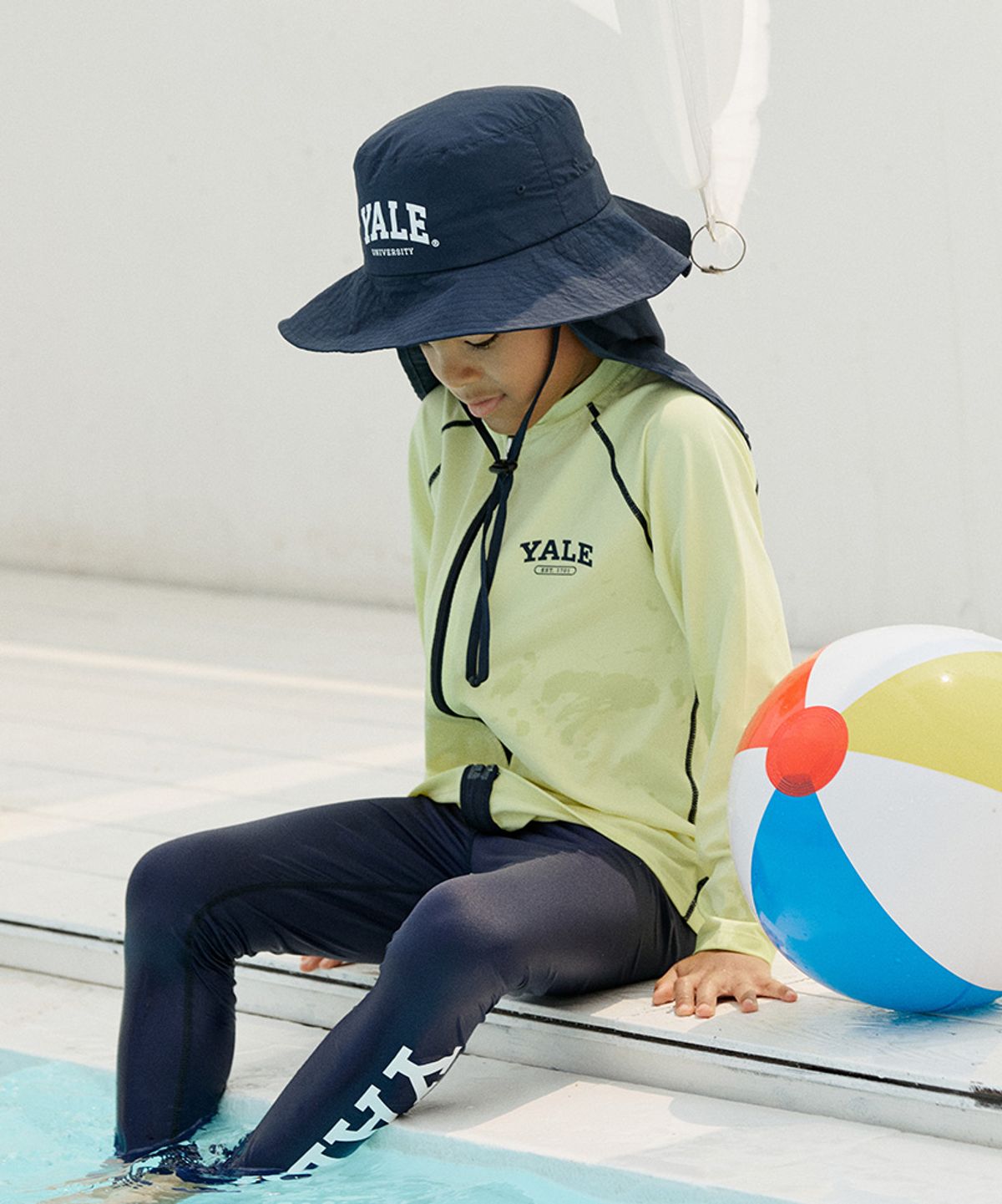 예일키즈(YALE KIDS) 풀집업 래쉬가드 셋업 A5M048