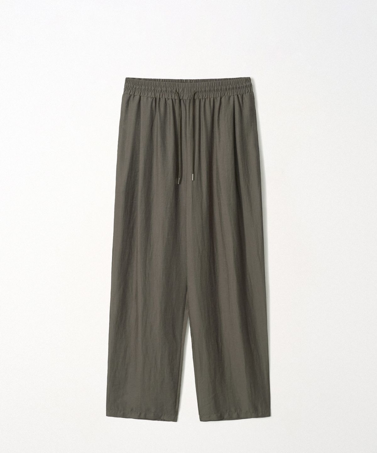이지오(EZIO) Linen Wide Easy Pants_Brown