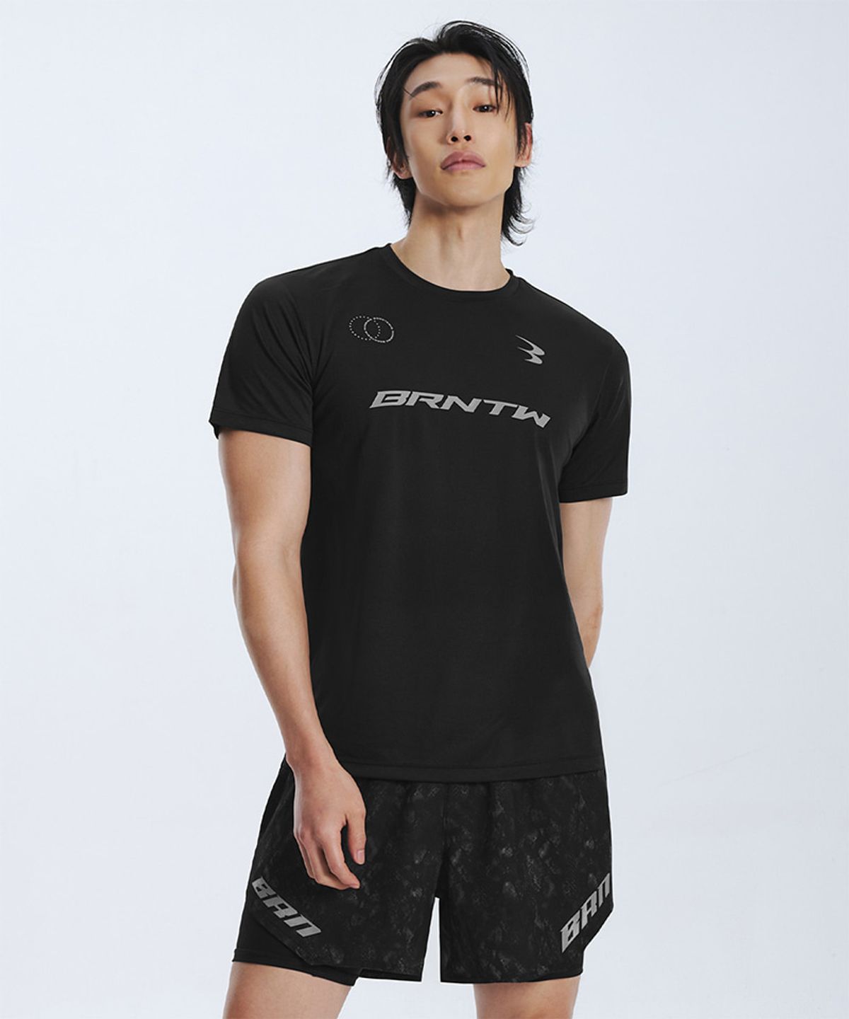 본투윈(BORN TO WIN) CURVE B AIRFLOW MESH T-SHIRTS [BLACK]