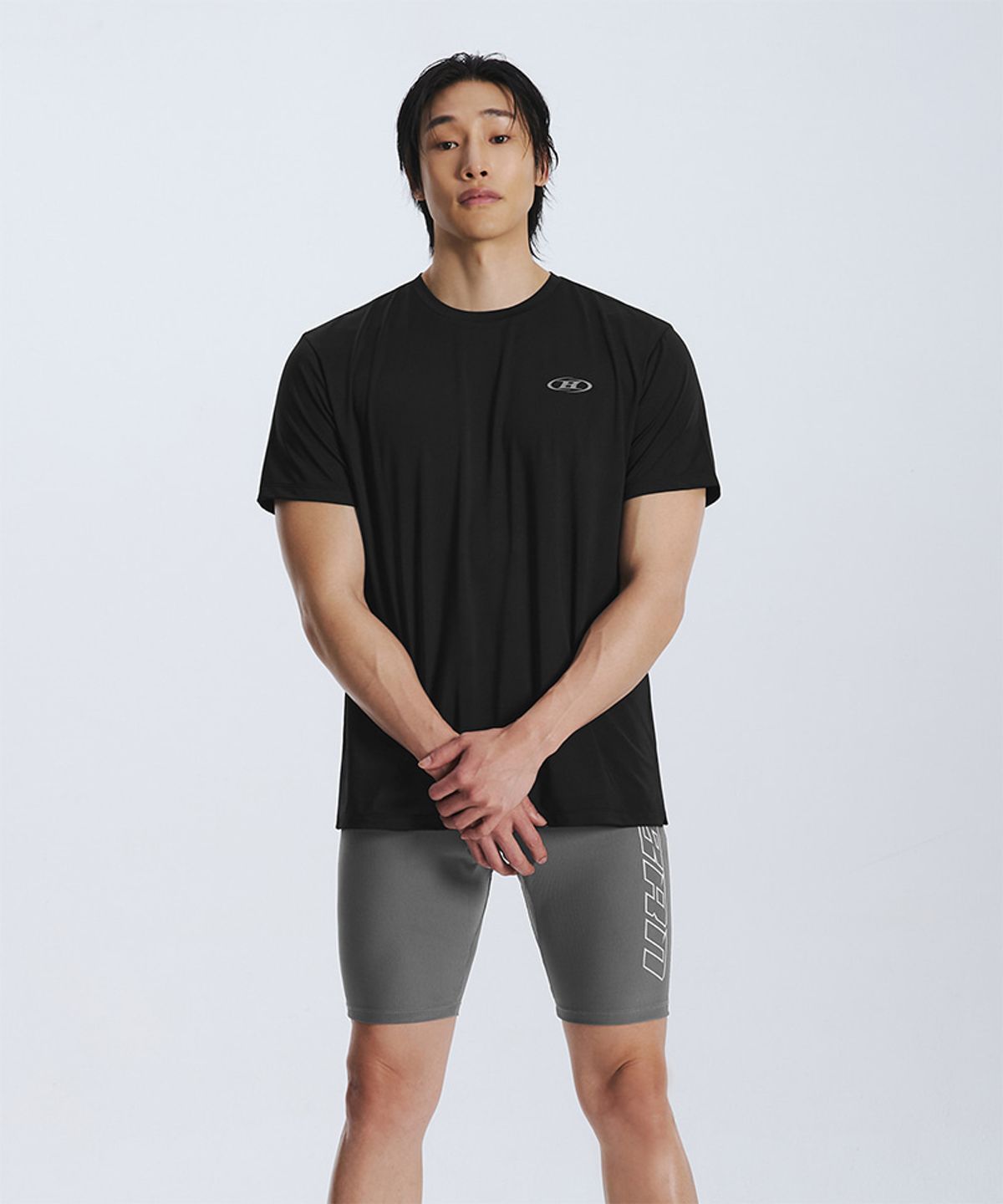 본투윈(BORN TO WIN) SYMBOL B QUICK DRY T-SHIRTS [BLACK]