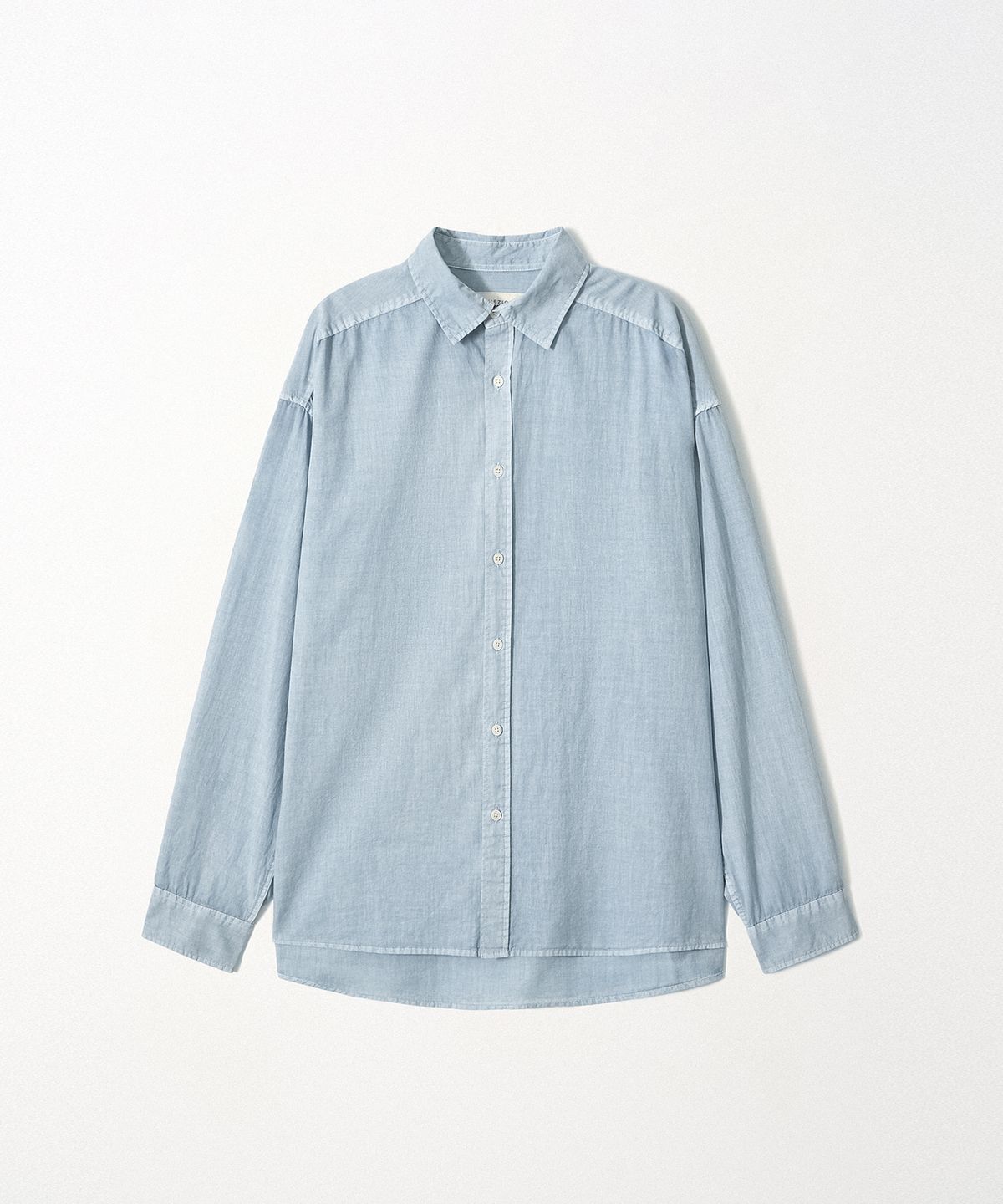이지오(EZIO) Washed Linen Shirt_Blue