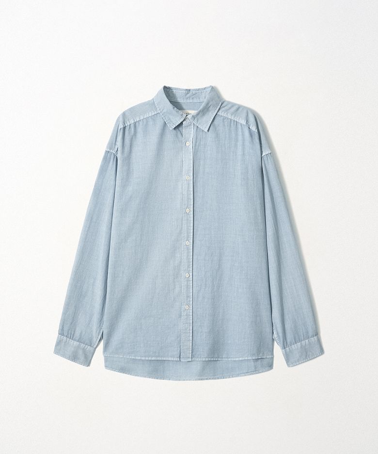 Washed Linen Shirt_Blue