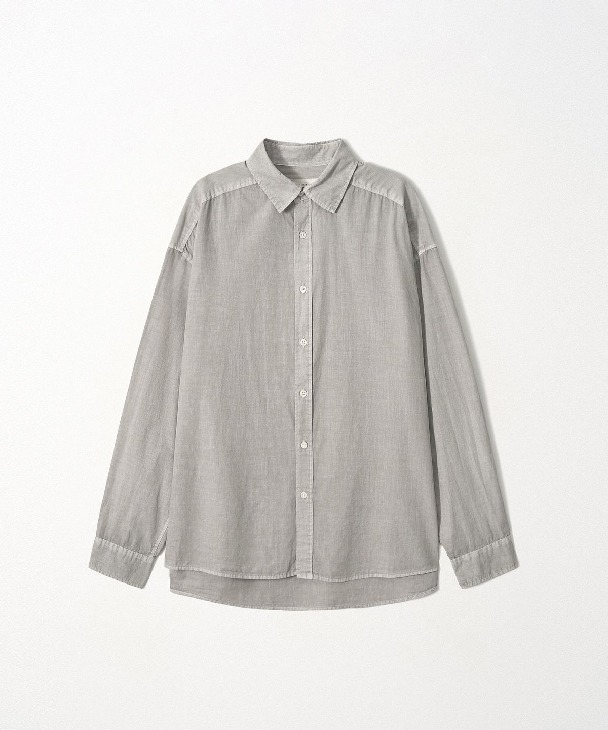 이지오(EZIO) Washed Linen Shirt_Grey