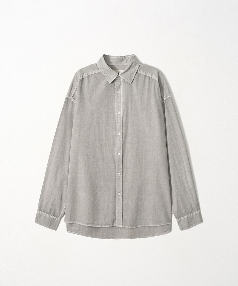 Washed Linen Shirt_Grey