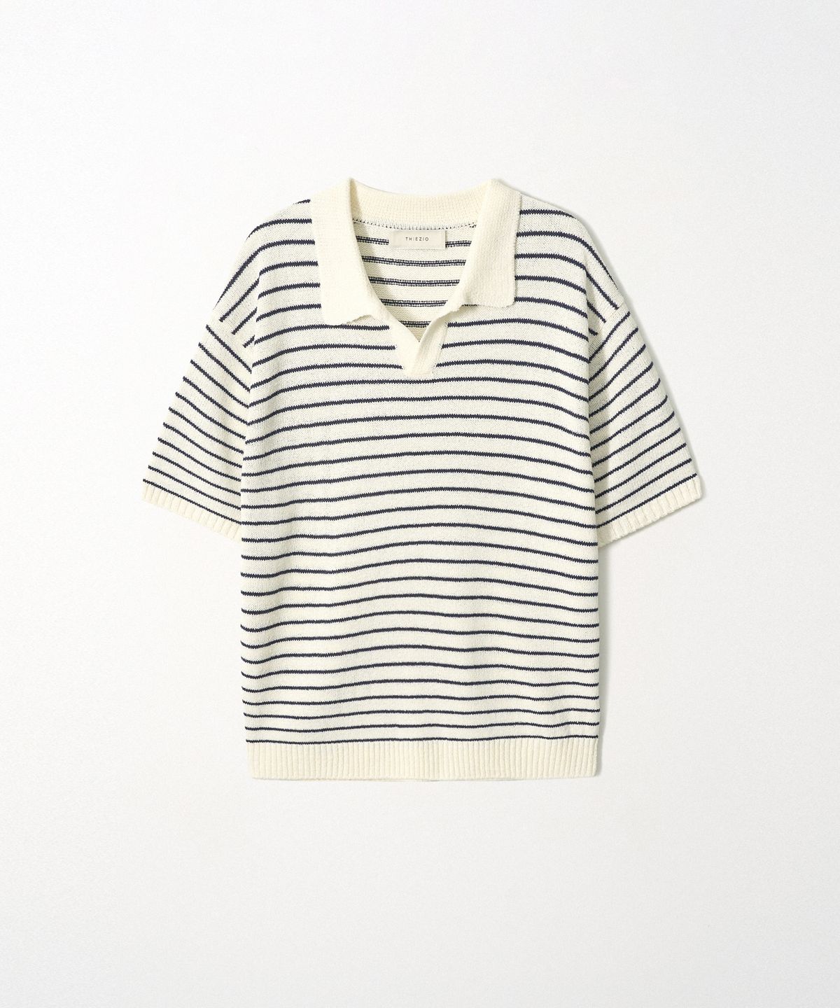 이지오(EZIO) Open Stripe Knit_Ivory