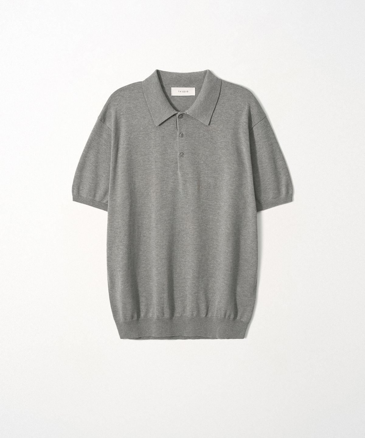 이지오(EZIO) Signature Polo Knit_Melange Grey