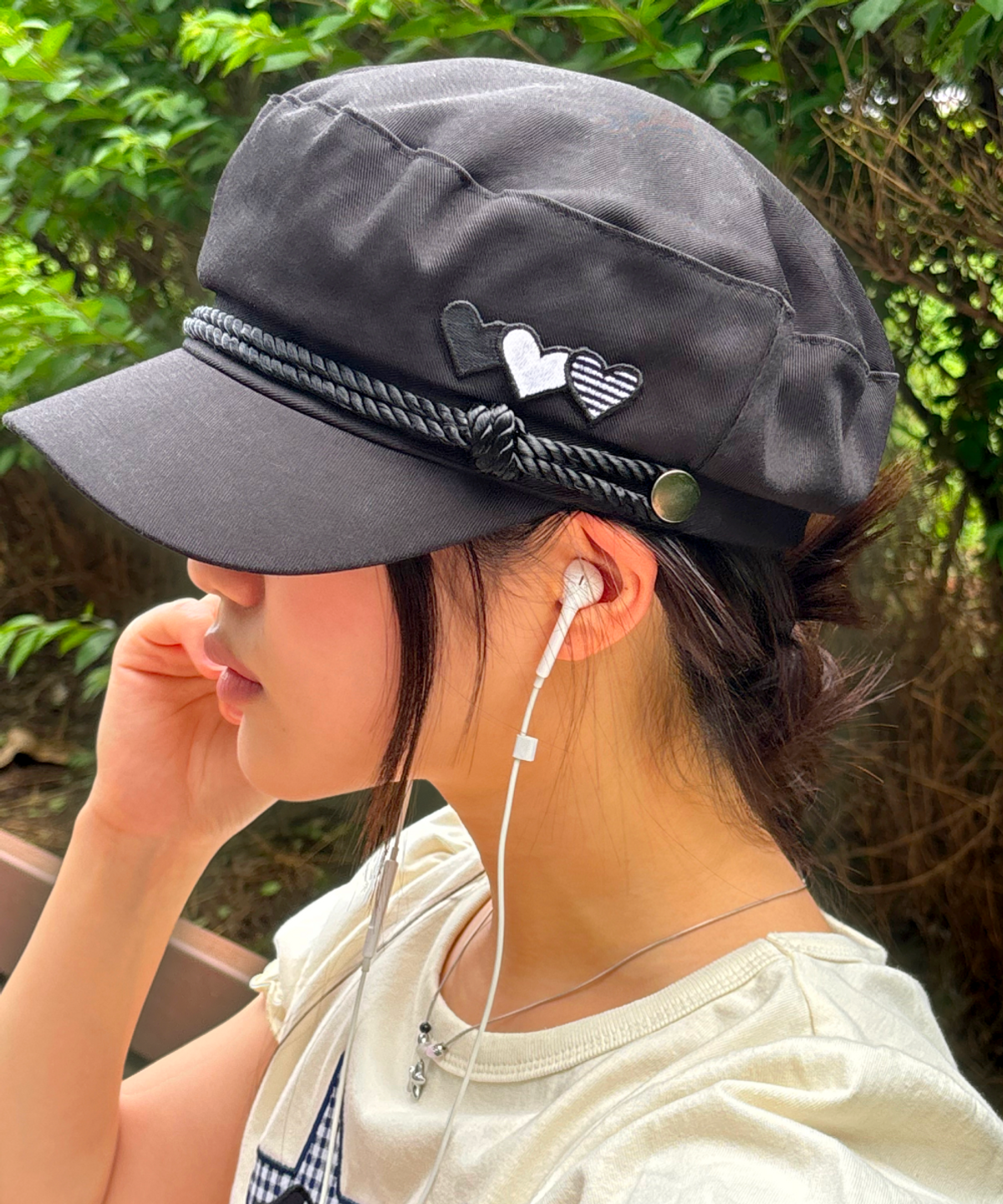 로긴 앤 로지(ROGIN N ROSIE) Heart logo Cap