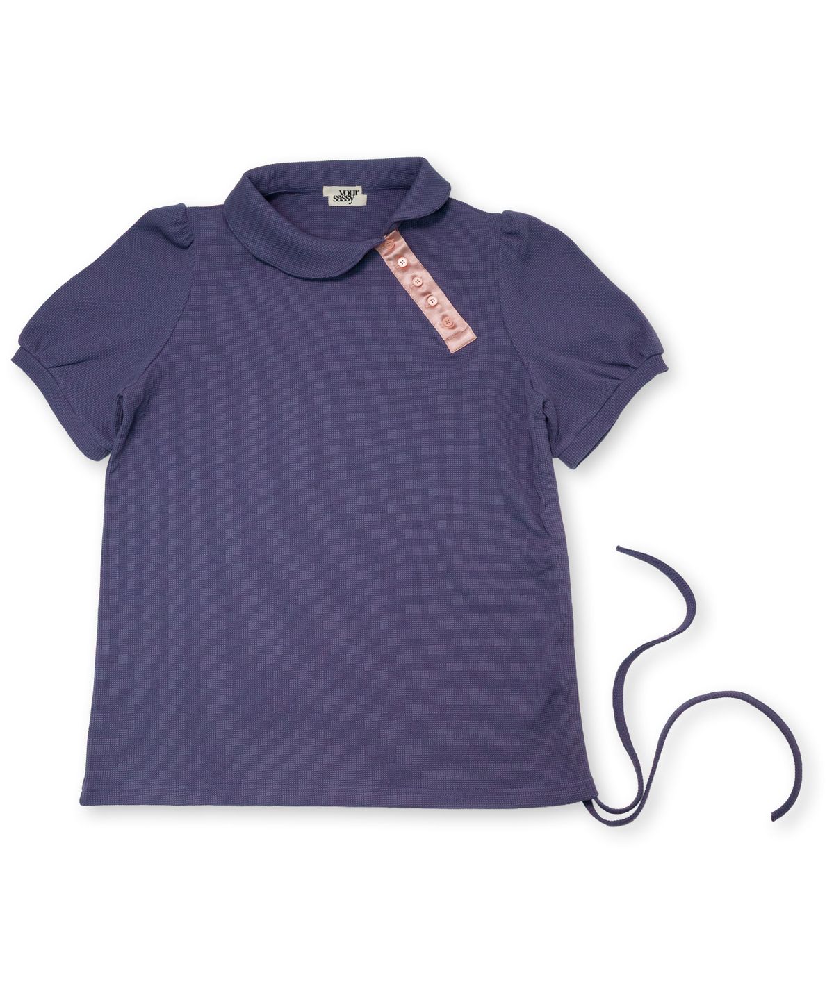 유얼쎄시(YOUR SASSY) Smooth Puff Polo (DUSTY BLUE)