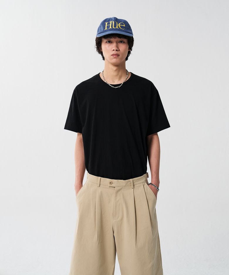 이지 크롭 티셔츠 (블랙)