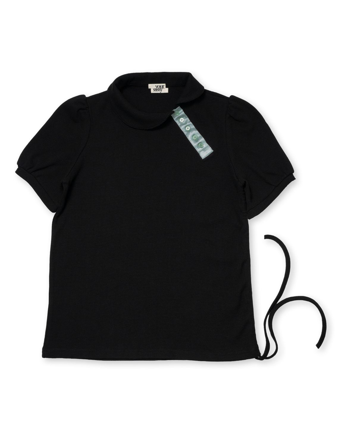 유얼쎄시(YOUR SASSY) Smooth Puff Polo (BLACK)