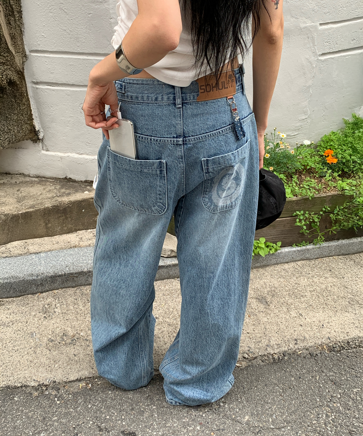 소흘(SOHUL) Sohul Semi Baggy Jeans (연청)