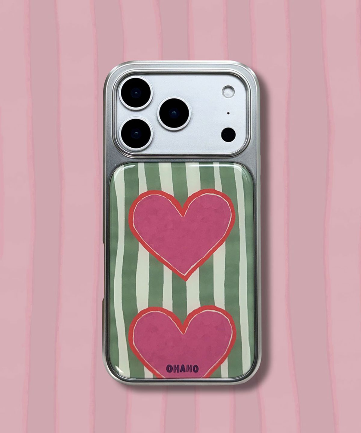 오하호 스튜디오(OHAHO STUDIO) Pajama.01 Phone case_실버 (에폭시/글라스/맥세이프글라스)