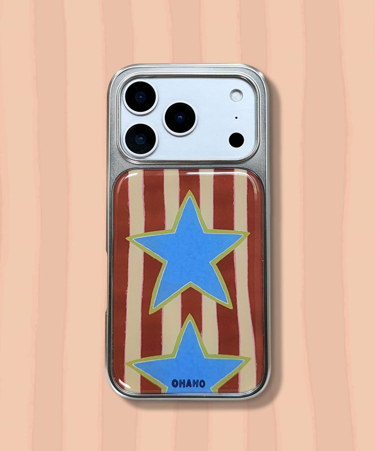 오하호 스튜디오(OHAHO STUDIO) Pajama.02 Phone case_실버 (에폭시/글라스/맥세이프글라스)