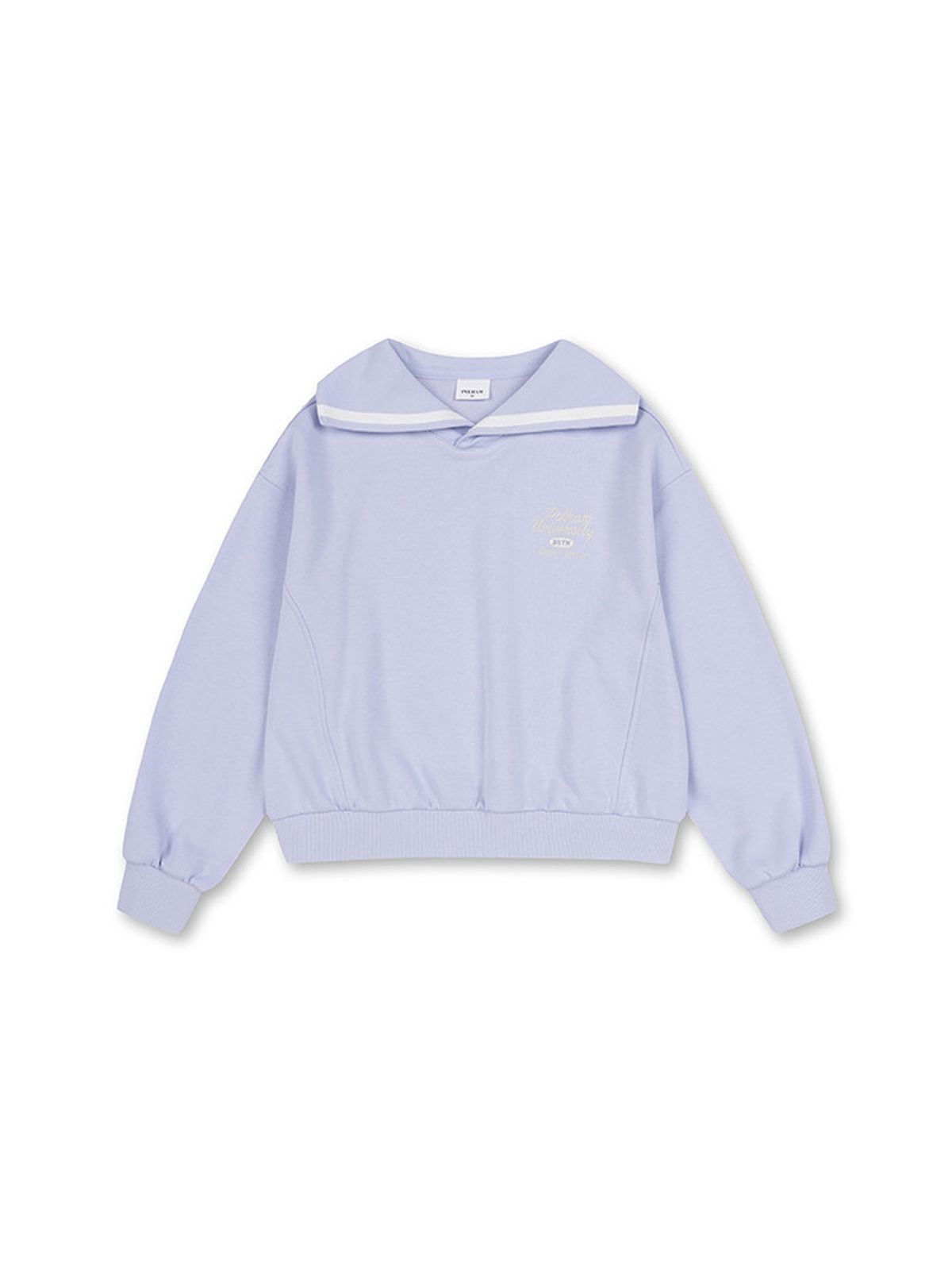 폴햄키즈(POLHAM KIDS) 여아 소프트테리 세일러 카라 맨투맨_PKF1TR2060